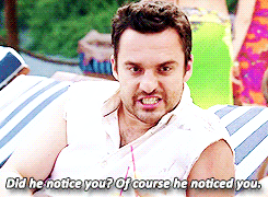 Of course he noticed you_New Girl Season 3 Premiere Nick Jess