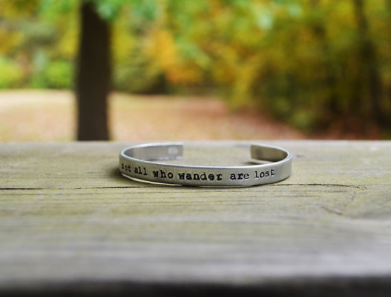 Not All Who Wander Are Lost bracelet