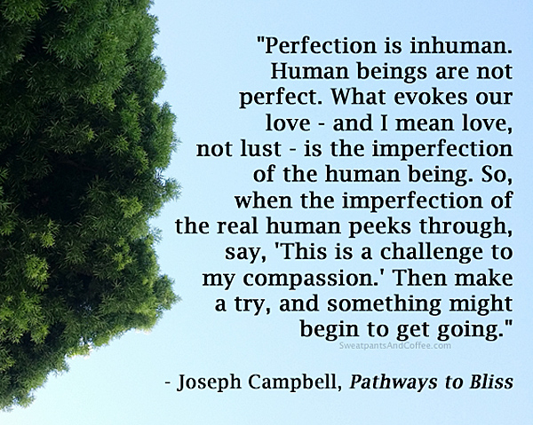 Joseph Campbell quote on perfectionism_600px