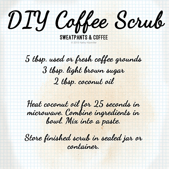 DIY Coffee Scrub instructions