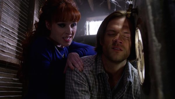 22 Supernatural Season Ten Episode Nineteen SPN S10E19 The Werther Project Sam Winchester Jared Padalecki Rowena Ruth Connell