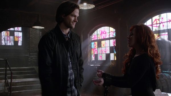 26 Supernatural Season Ten Episode Nineteen SPN S10E19 The Werther Project Sam Winchester Jared Padalecki Rowena Ruth Connell