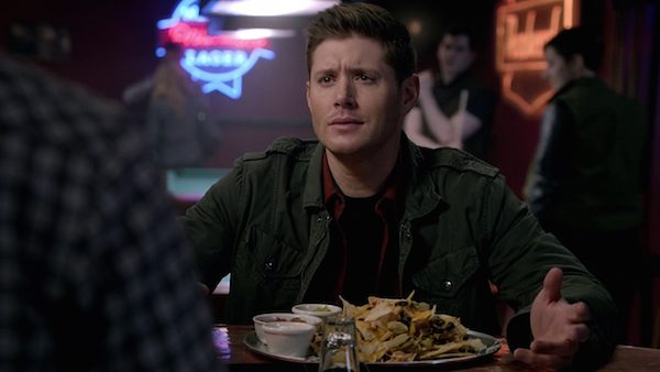 9 Supernatural Season Ten Episode Seventeen SPN S10E17 Inside Man Dean Winchester Jensen Ackles Nachos
