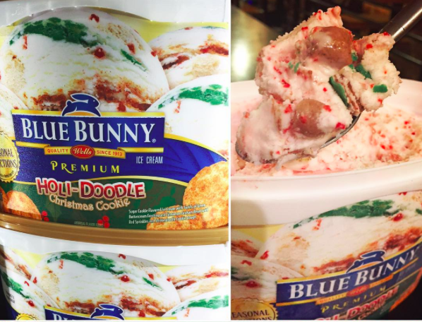 Top 5 Holiday Treats -Blue Bunny Holi-doodle Christmas Cookie Ice Cream