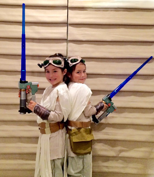 Angelique Hager, mother of the twins, says: "Until Rey, my daughter Riley wanted to be Anakin. Not Padme, or even Leia. She wanted to be a Jedi. Then we discovered The Clone Wars and Ahsoka, but even then we couldn't find a costume for her. Rey is revolutionary."