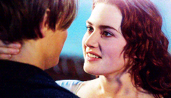 Kate Winslet as Rose & Leonardo Dicaprio as Jack in Titanic