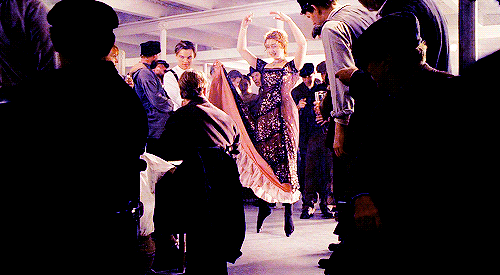 Kate Winslet as Rose in Titanic - dancing.