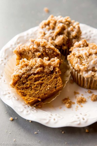 Pumpkin Crumb Cake Muffins from Sally's Baking Addiction