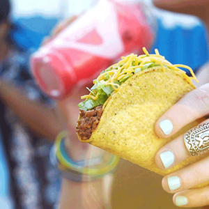 Taco Bell Crunchy Taco healthy fast food choices