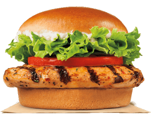 Burger King Grilled Chicken Sandwich healthy fast food choices