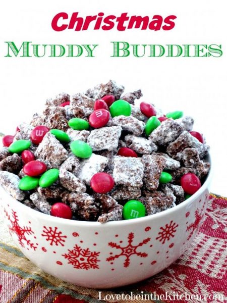 Christmas Muddy Buddies from Love to be in the Kitchen