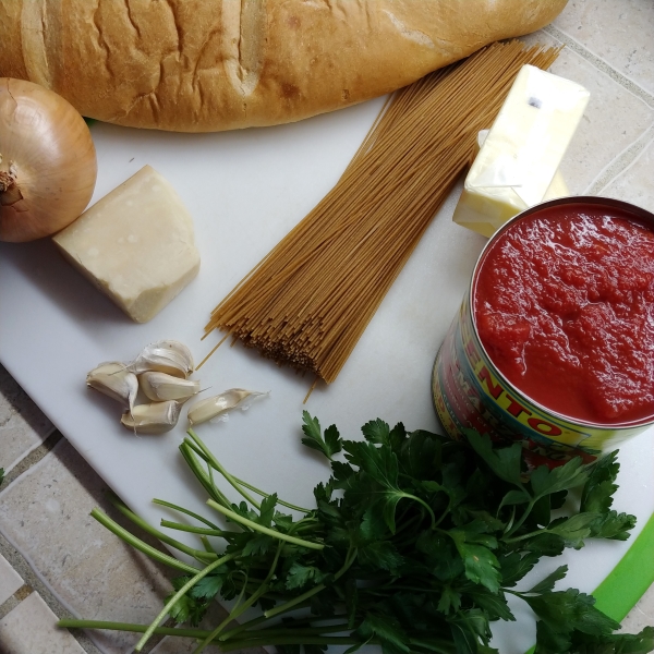 Easiest Tomato Sauce and Make-Ahead Garlic Bread