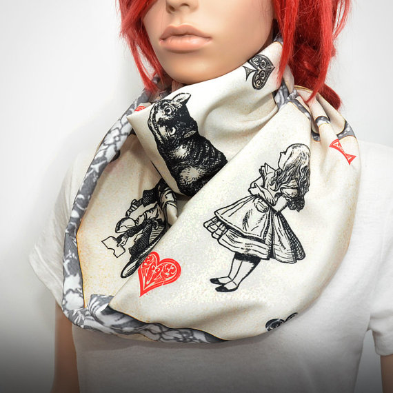 Alice in Wonderland scarf by Pixiesdance