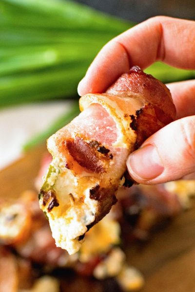 Bacon-Wrapped Jalapeño Poppers by Gimme Some Grilling